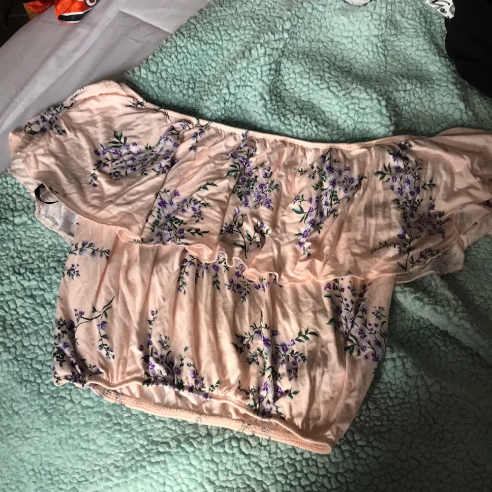 Off the shoulder floral top